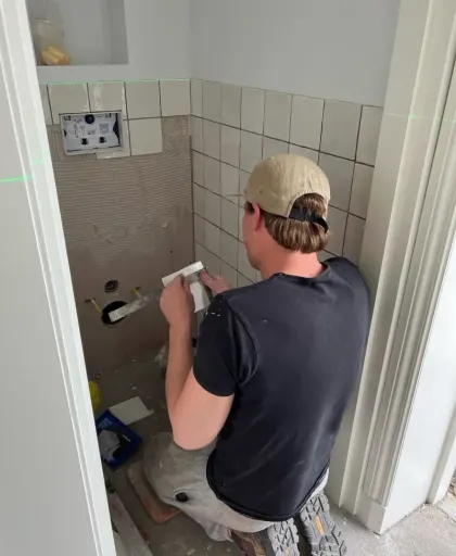Keuken achterwand project door Duif Tegelwerken